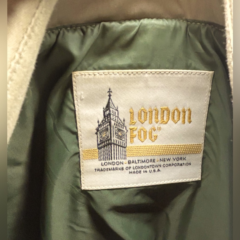London Fog Tan Trench Coat - Picture 10 of 15